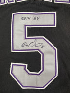 Carlos Gonzalez Colorado Rockies Game Used Jersey “Career Home Run 136” Signed