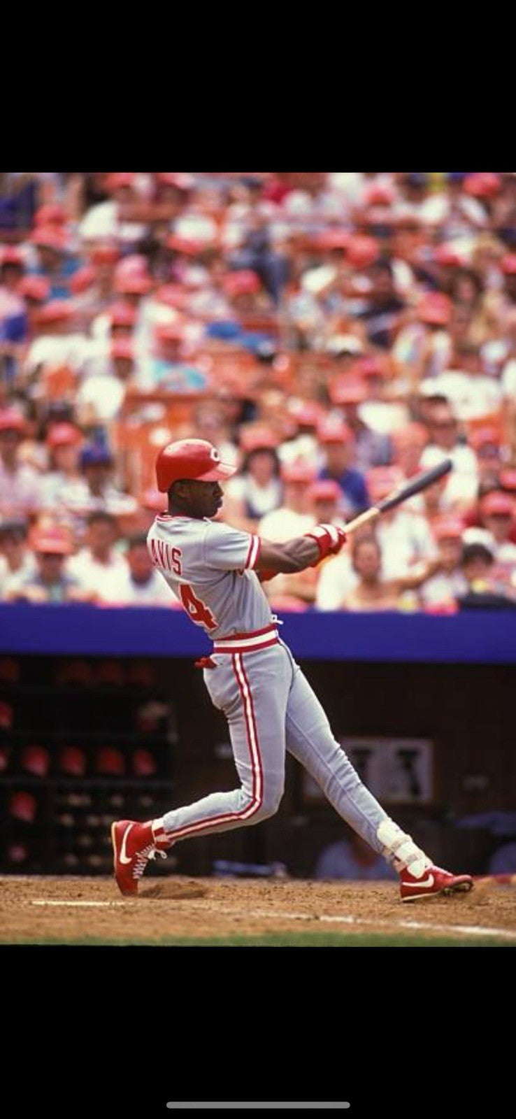 1990 Eric Davis Game Used Bat PSA/DNA GU 8.5 Cincinnati Reds World Series Season