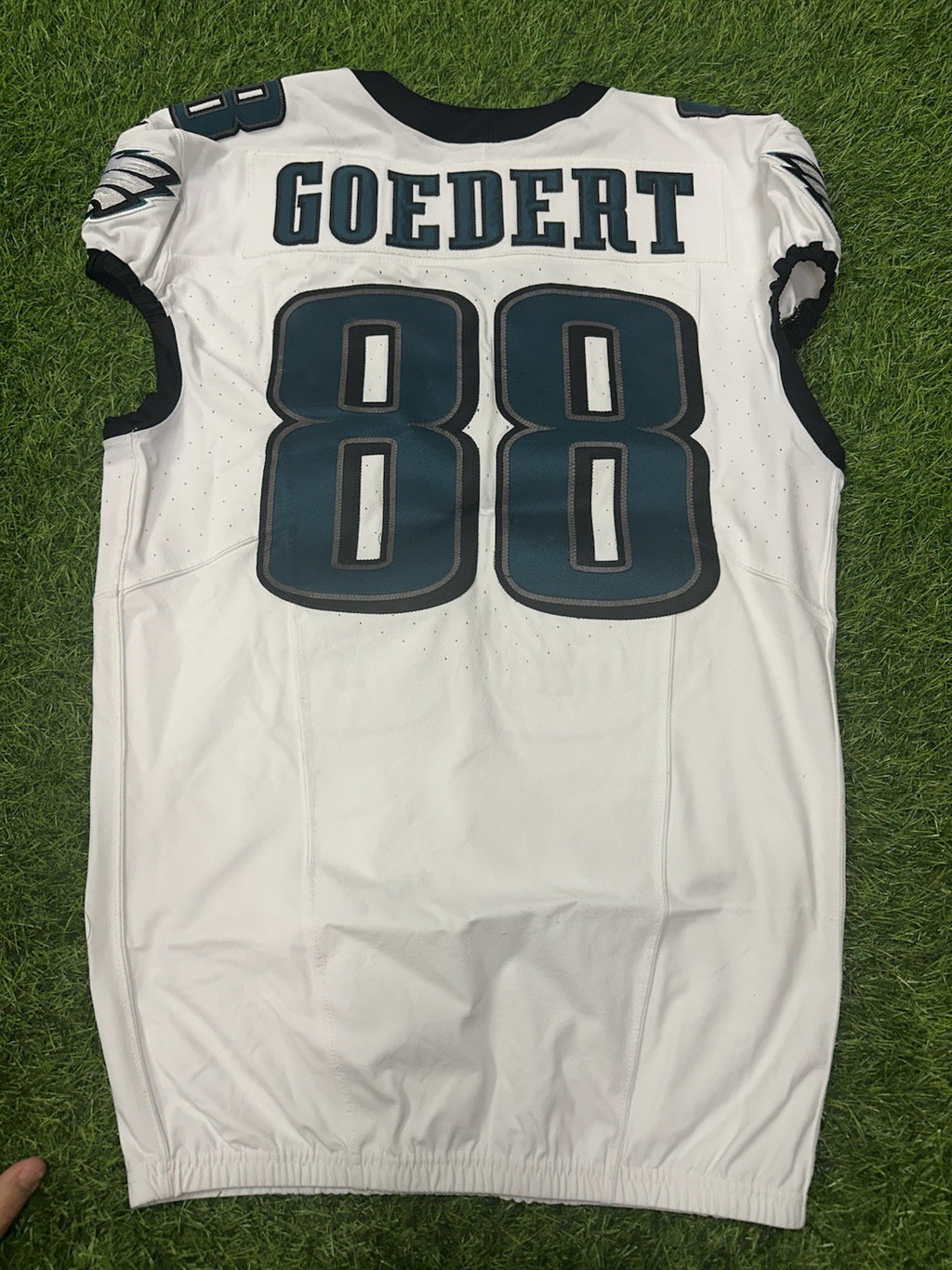 Dallas Goedert Philadelphia Eagles Game Used Worn Jersey 10/8/23 117 Yards TD