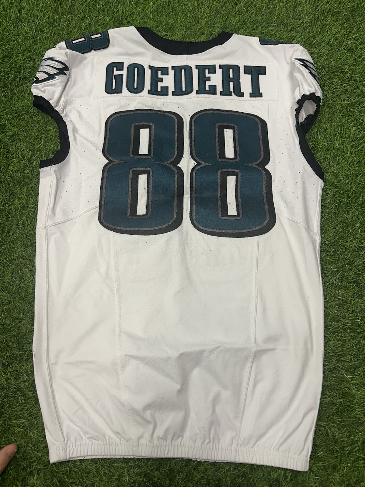 Dallas Goedert Philadelphia Eagles Game Used Worn Jersey 10/8/23 117 Yards TD