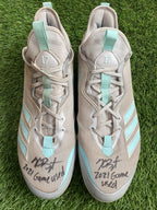 Kris Bryant Chicago Cubs Game Used Cleats 2021 Excellent Use Signed LOA