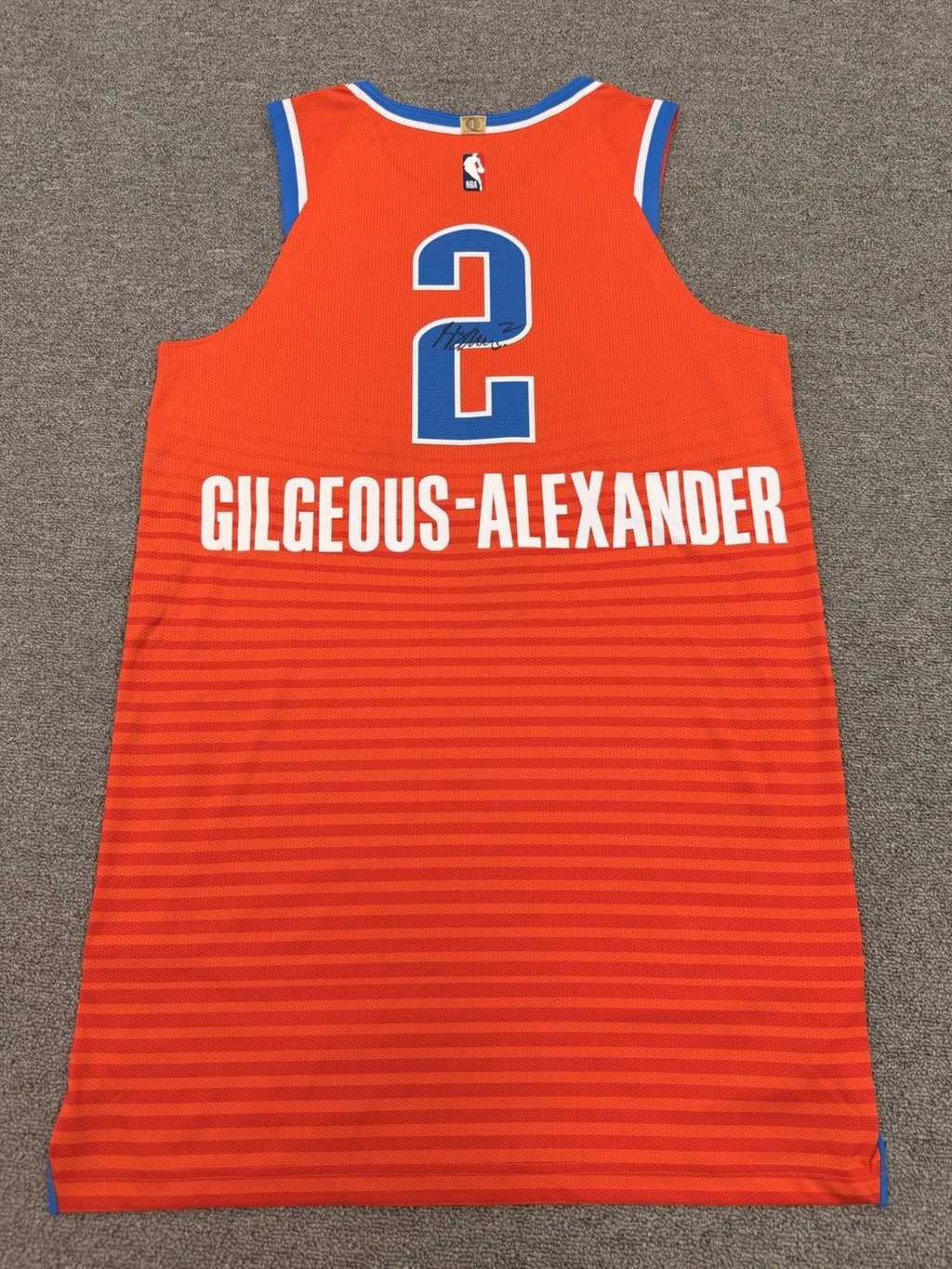 Shai Gilgeous-Alexander Signed OKC Player-Issued Statement Jersey Thunder LOA