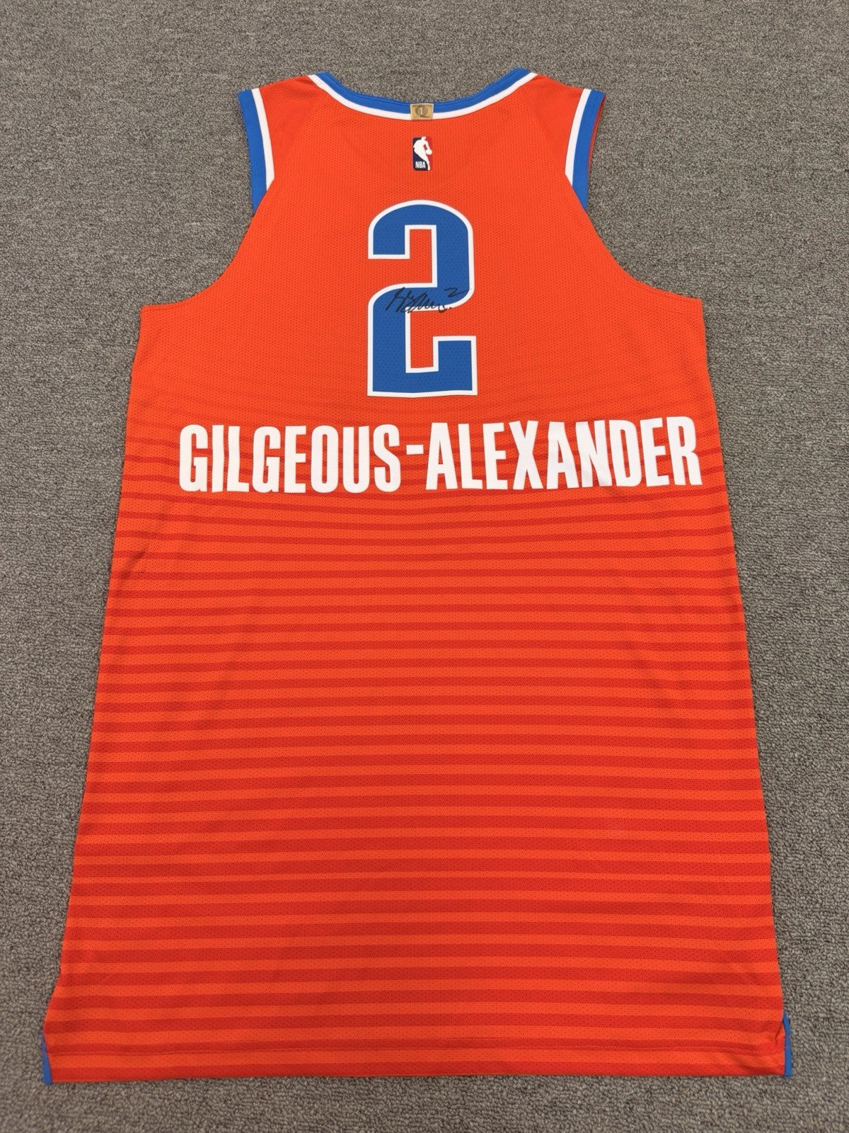 Shai Gilgeous-Alexander Signed OKC Player-Issued Statement Jersey Thunder LOA