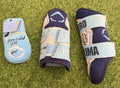 Junior Caminero Game-Used & Signed 3 Piece Protector Set – 2025 GUG LOA