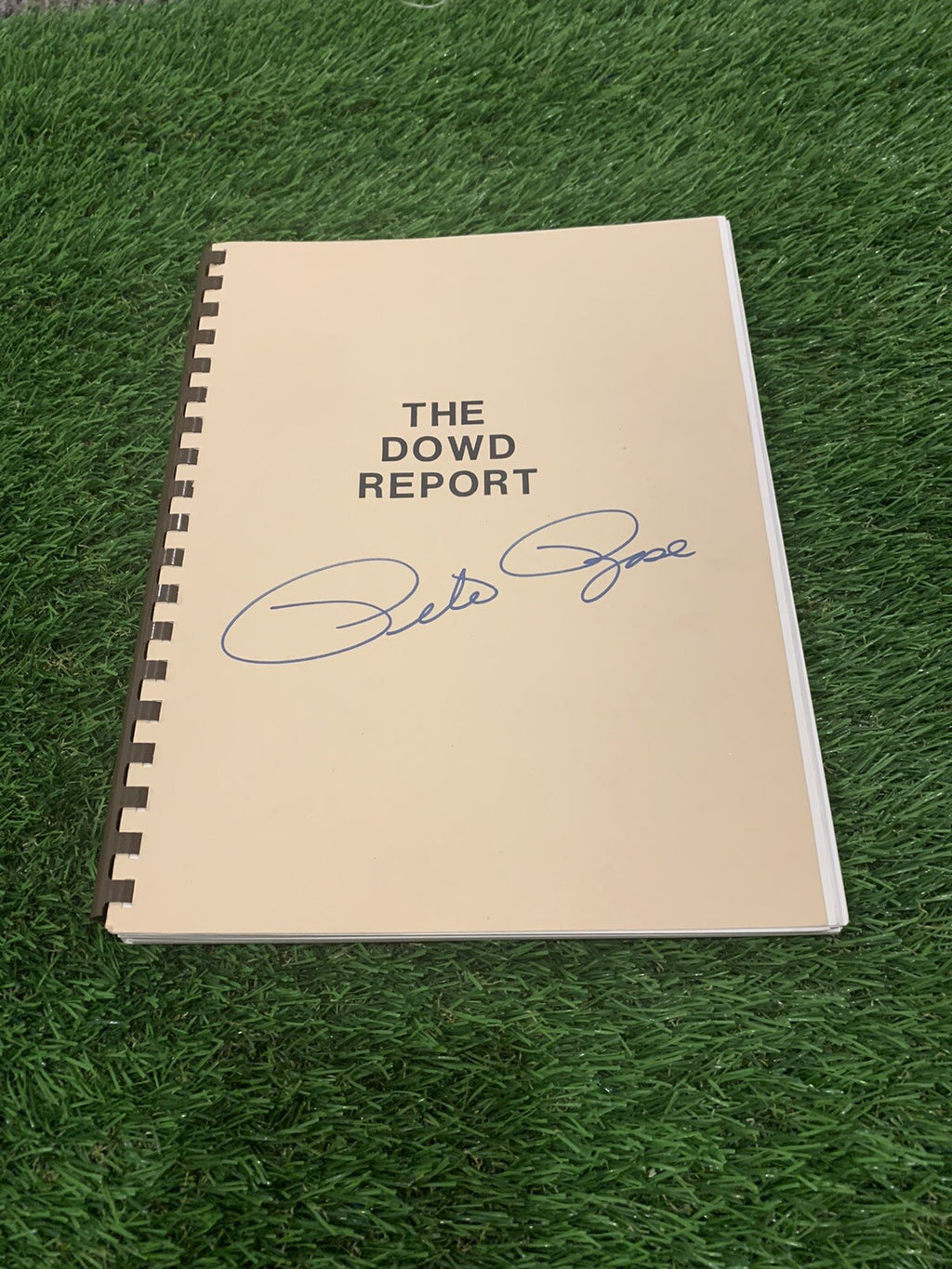Pete Rose Cincinnati Reds *Signed Dowd Report* JSA LOA