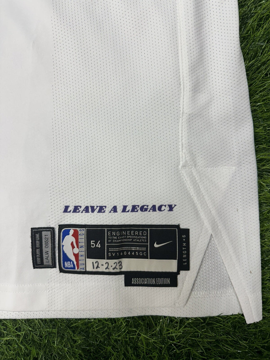Anthony Davis Los Angeles Lakers Game Used Worn Jersey Double/Double NBA LOA
