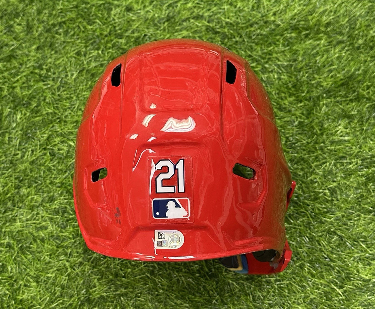 Lars Nootbaar St. Louis Cardinals Game Used Helmet 2023 MLB Auth