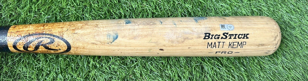 Matt Kemp San Diego Padres Game Used Bat “Career HR 183” Matched MLB Auth
