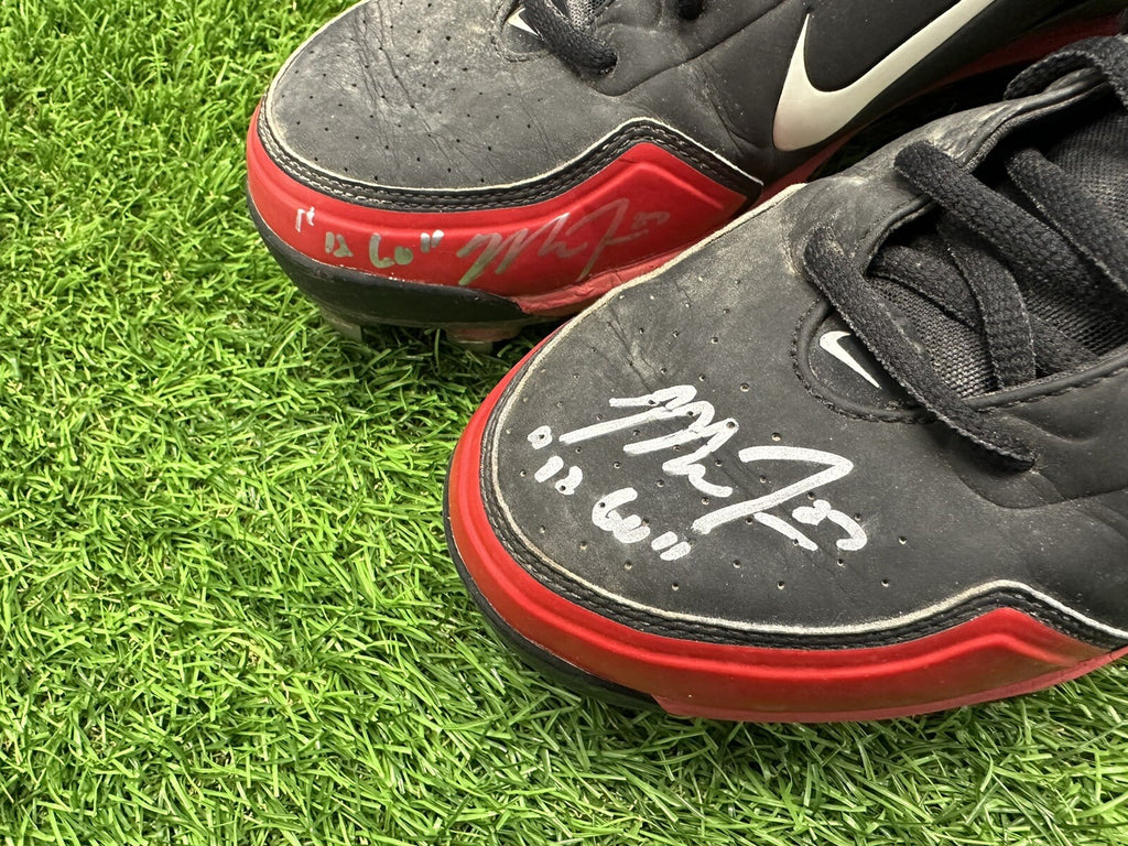 Mike Trout Game Used Worn Cleats 2012 Rookie Season Signed Anderson Trout LOA