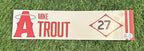 Mike Trout Los Angeles Angels Game Used City Connect Name Plate 2023 MLB Auth