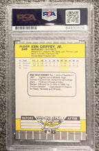Ken Griffey Jr. 1989 Fleer #548 Rookie “Bullet Hole Error” PSA/DNA 10 Auto