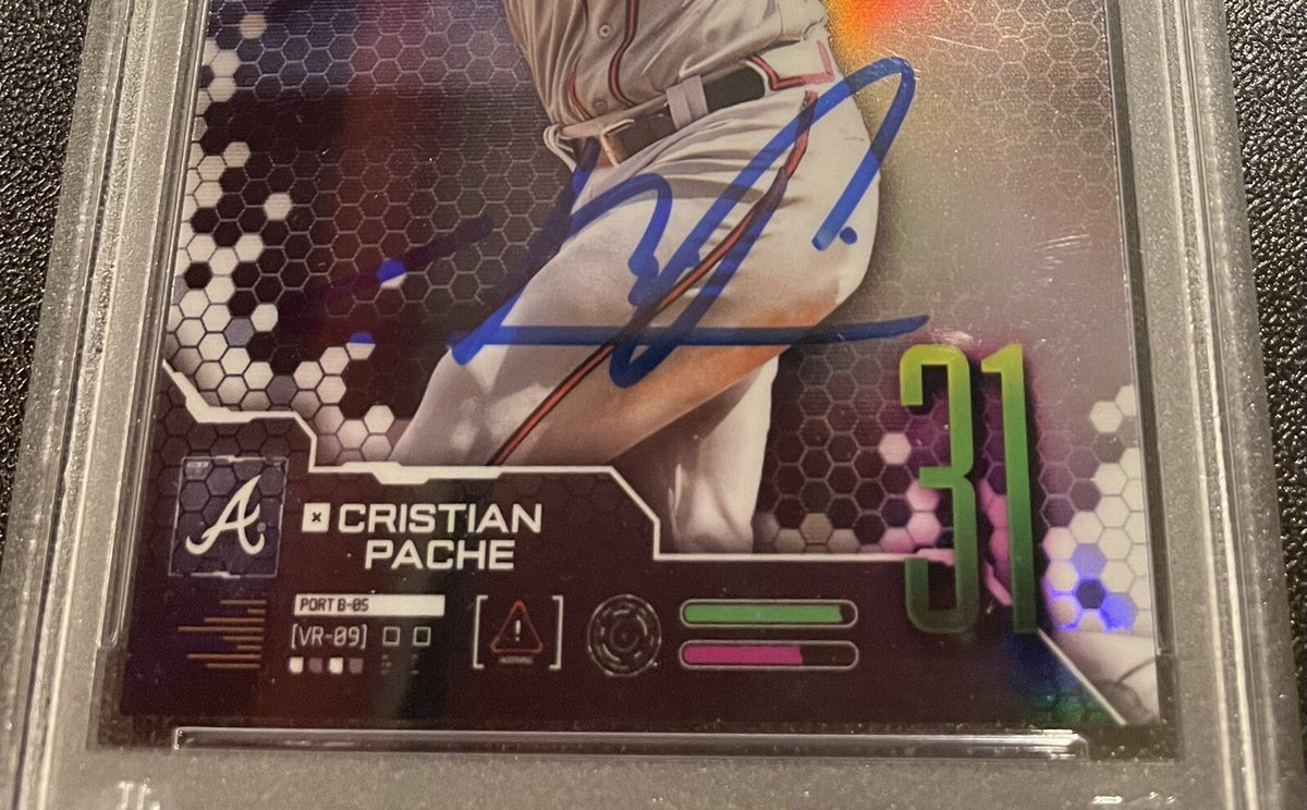 Cristian Pache Atlanta Braves Bowman Chrome BTP-31 Auto PSA 10