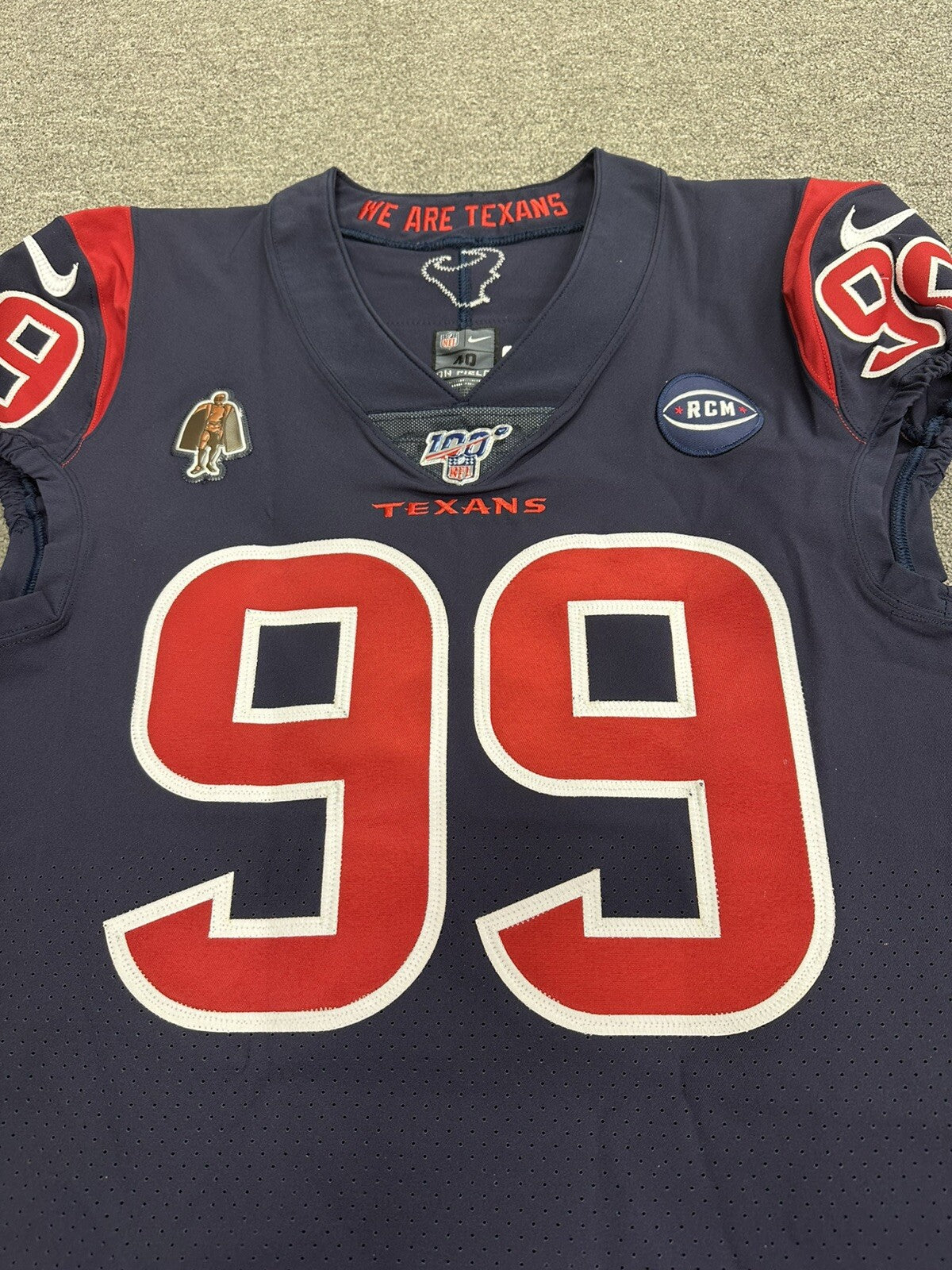 JJ Watt Houston Texans Player Issued Jersey 2019 Color Rush Texans LOA