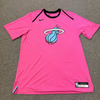 Dwayne Wade Miami Heat Game Used Shooting Shirt 2018