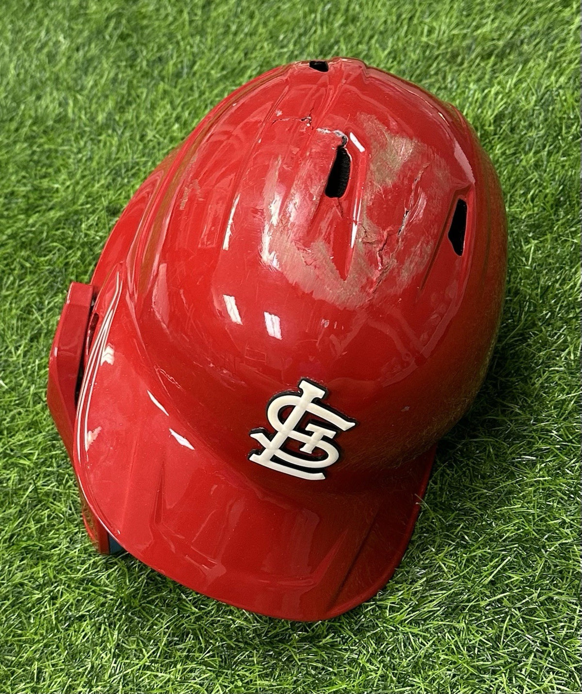 Lars Nootbaar St. Louis Cardinals Game Used Helmet 2023 MLB Auth