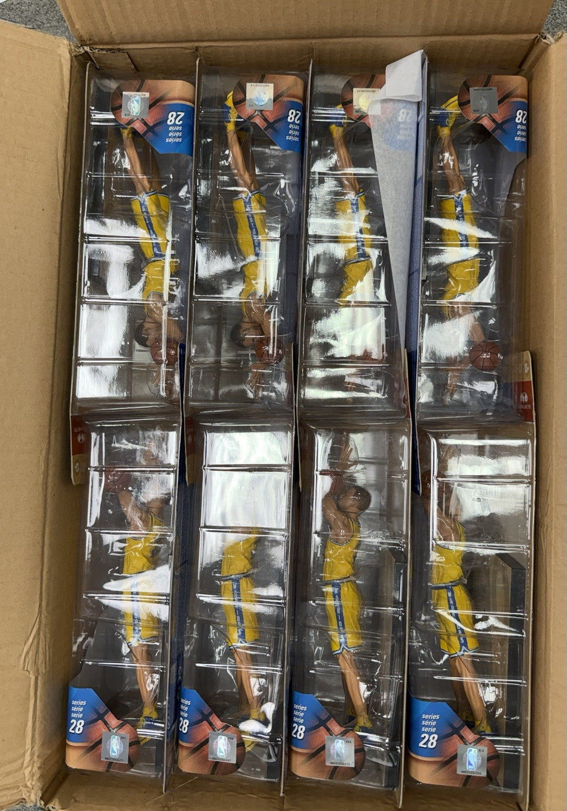 Stephen Curry McFarlane NBA 28 Yellow City Chase Variant Case (8 Total) New