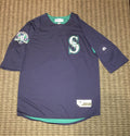 Robinson Cano Seattle Mariners Game Used Jersey BP Edgar Martinez Patch MLB Auth