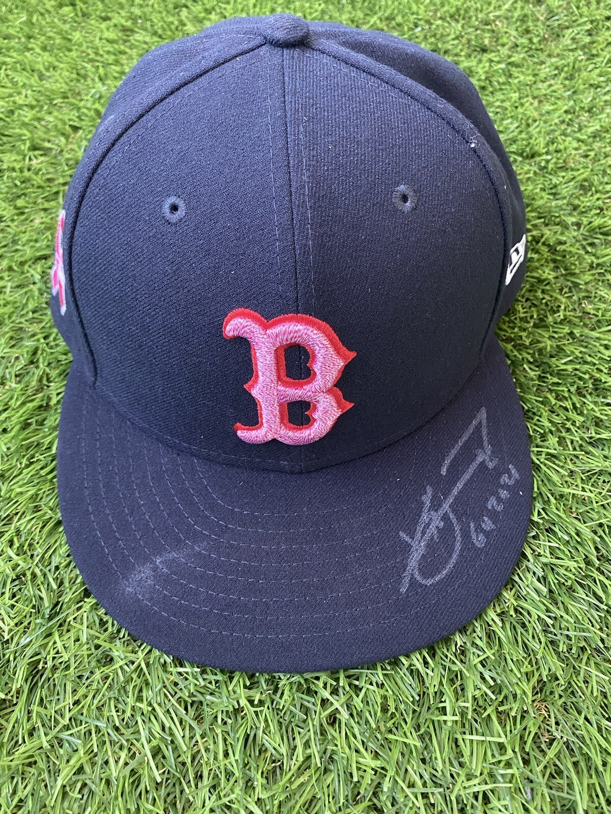 Xander Bogaerts Boston Red Sox Game Used Hat Signed “2021 Mother’s Day"