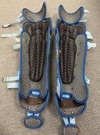 Salvador Perez Rawlings Game Used Shin Guards 2024 Heavy Dirt GUG LOA