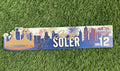 Jorge Soler Game Used Locker Room Name Plate “Opening Day 2017”