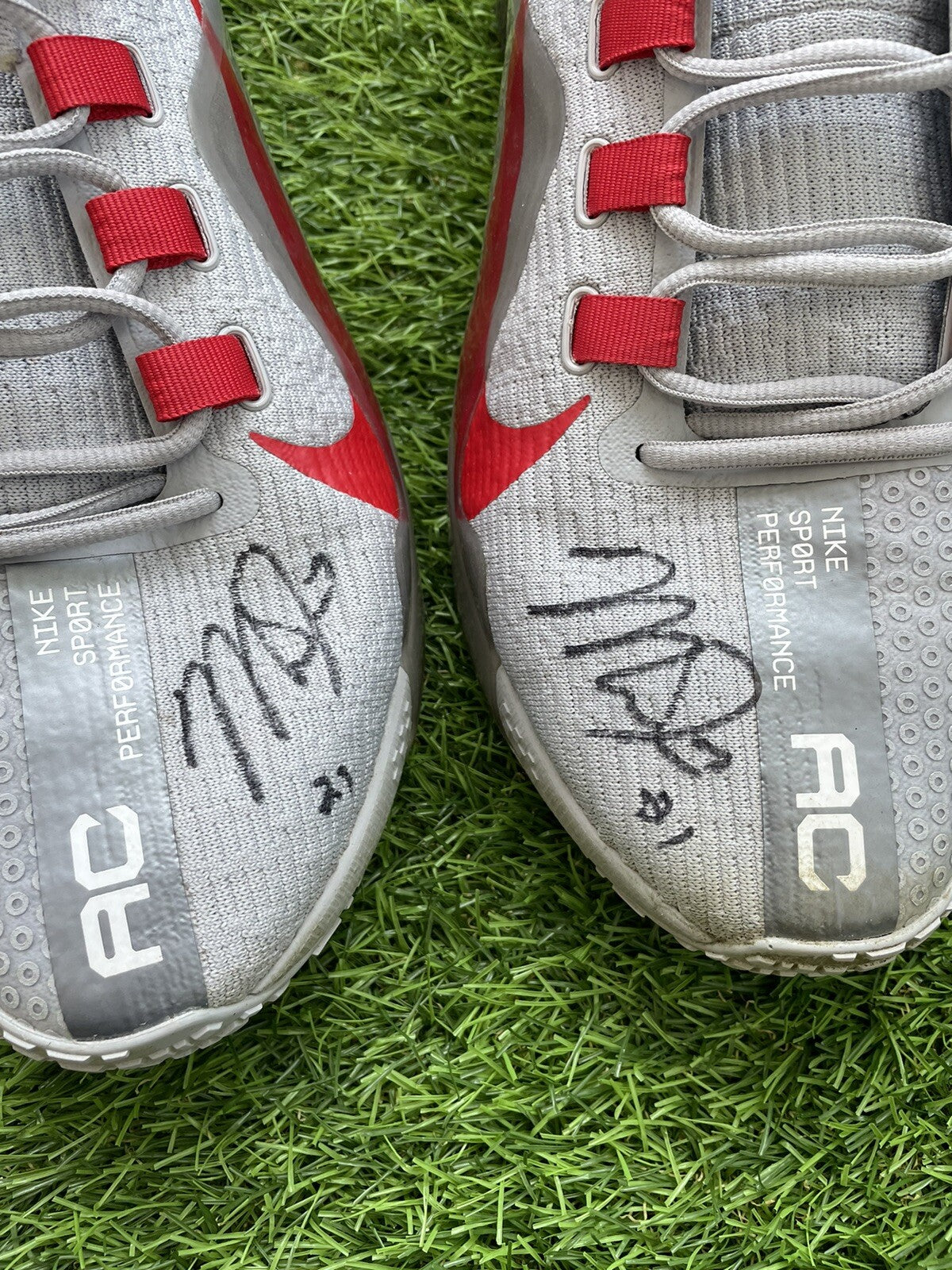 Mike Trout Los Angeles Angels Game Used Worn Batting Practice Shoes Signed 2021