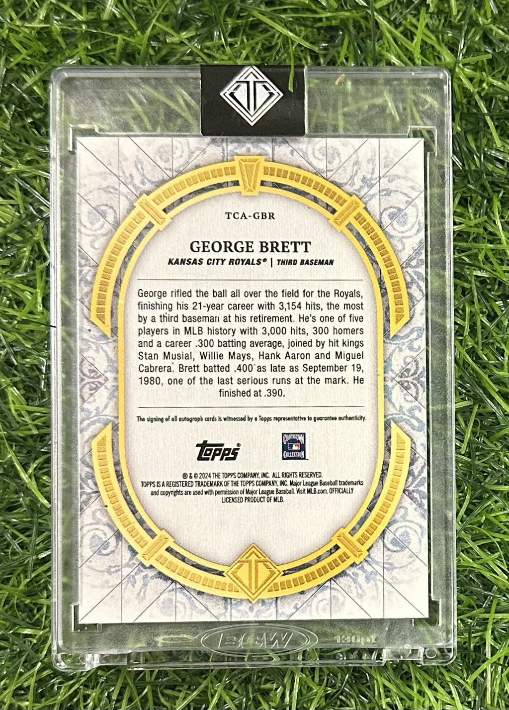 2024 Topps Transcendent Collection #TCA-GBR George Brett /25 Kansas City Royals