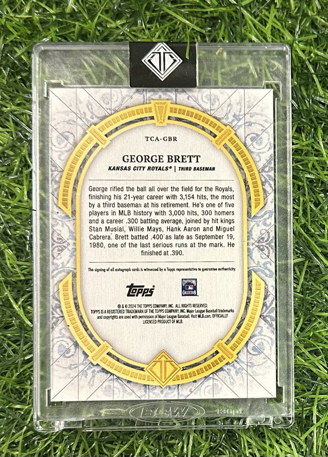 2024 Topps Transcendent Collection #TCA-GBR George Brett /25 Kansas City Royals