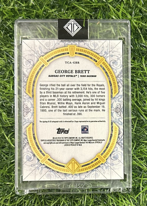 2024 Topps Transcendent Collection #TCA-GBR George Brett /25 Kansas City Royals