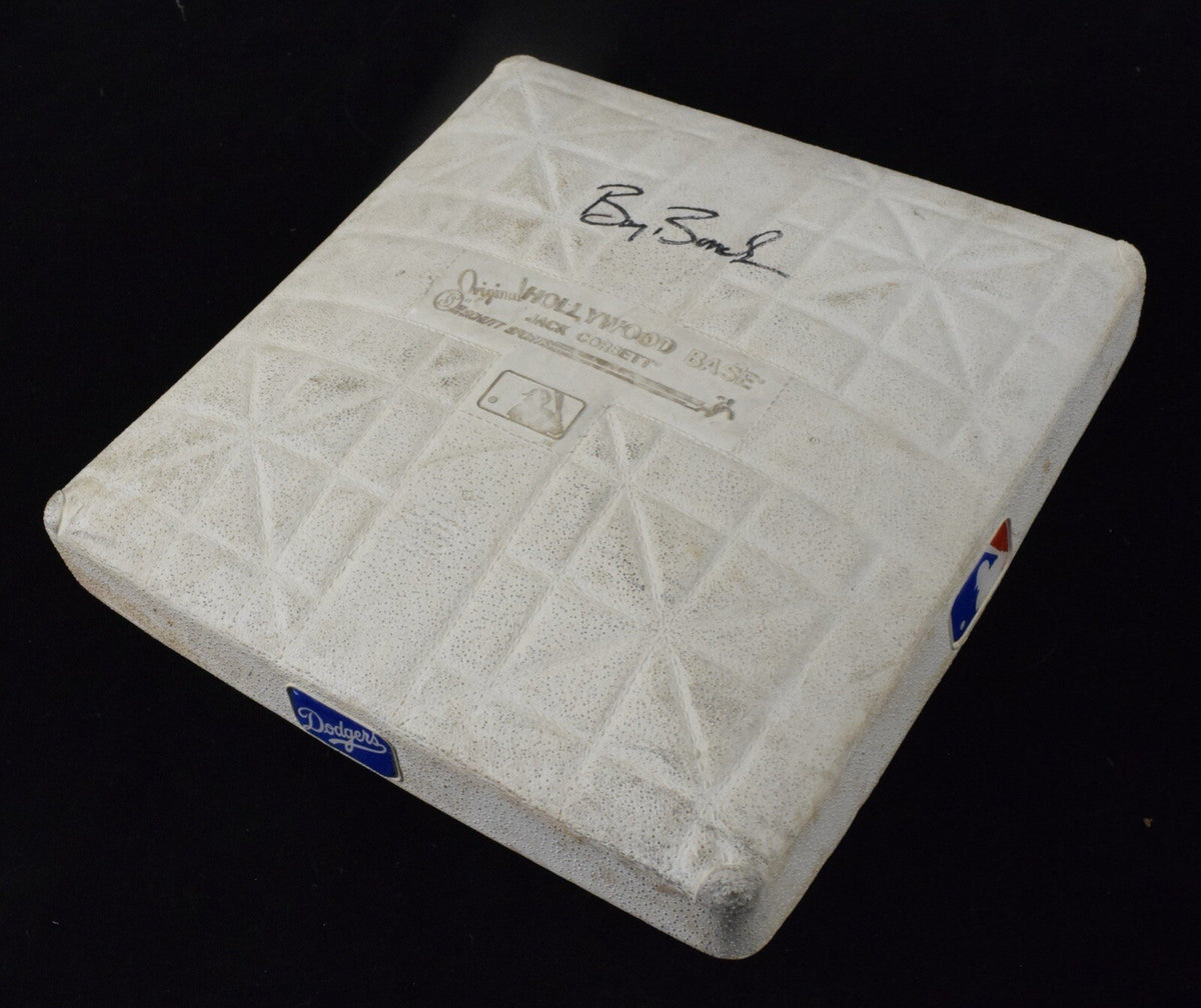 Barry Bonds SF Giants Game Used Base Career HR’s 678/679 Signed Dodgers LOA