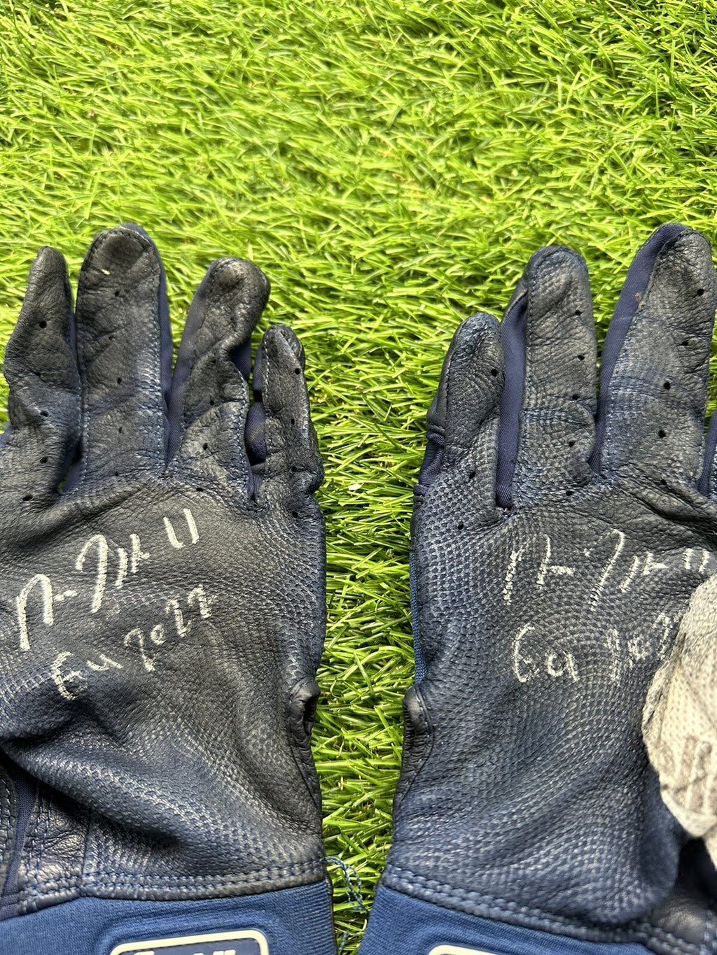Jose Ramirez Cleveland Guardians Game Used Batting Gloves Signed 2022 LOA