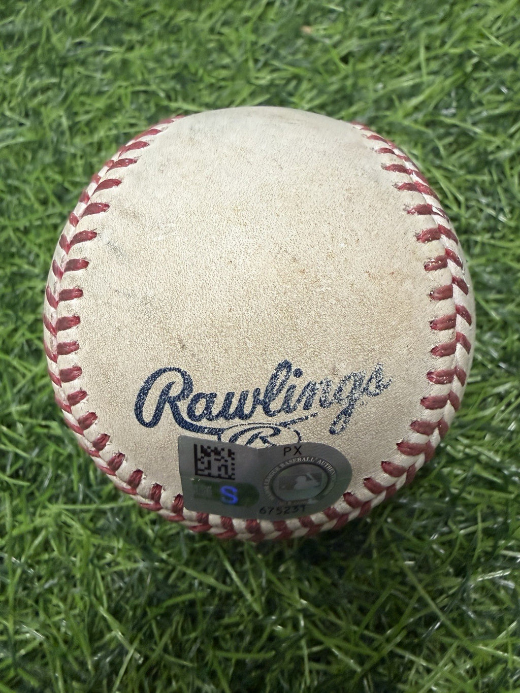 Jose Ramirez Cleveland Guardians Game Used Baseball Double Signed 2025 MLB Auth