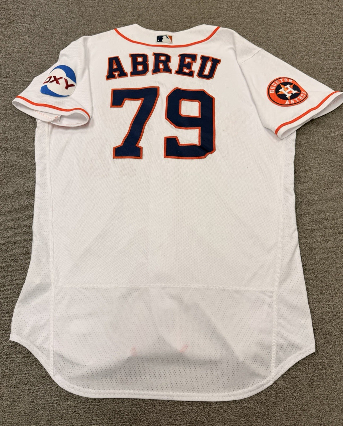 Jose Abreu Houston Astros Game Used Worn Jersey 2023 MLB Auth LOA