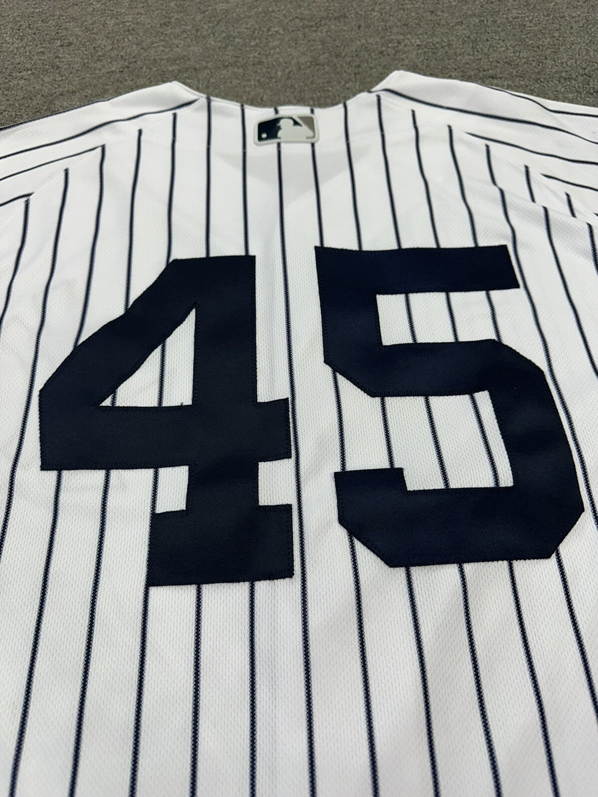 Gerrit Cole New York Yankees Game Issued Jersey 2021 Whitey Memorial Patch MLB