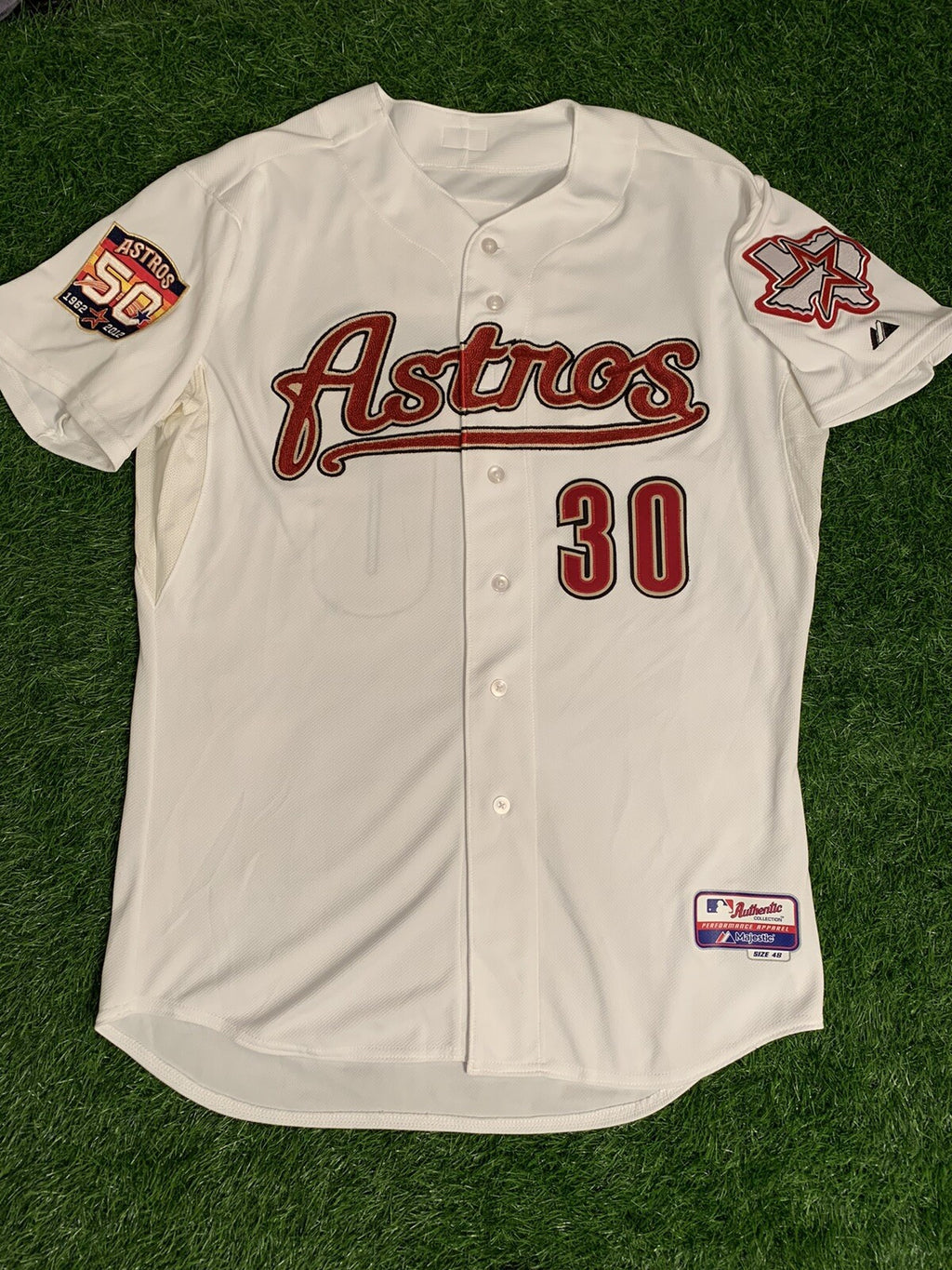 JA Happ Houston Astros Game Used Worn Jersey 2012 Yankees