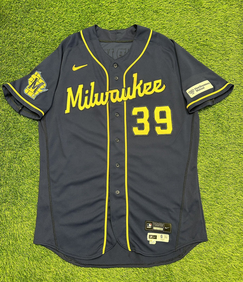 Corbin Burnes Milwaukee Brewers Game Used Worn Jersey 2023 3 Wins