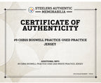 Chris Boswell Pittsburgh Steelers Game Used Worn Practice Jersey Steelers LOA