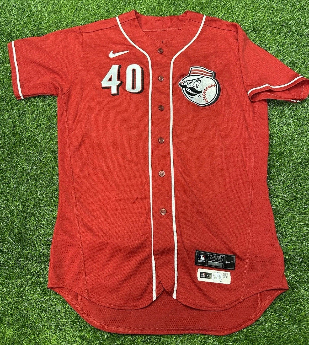Nick Lodolo Cincinnati Reds Game Used Worn Jersey 2023 Spring Training MLB Auth