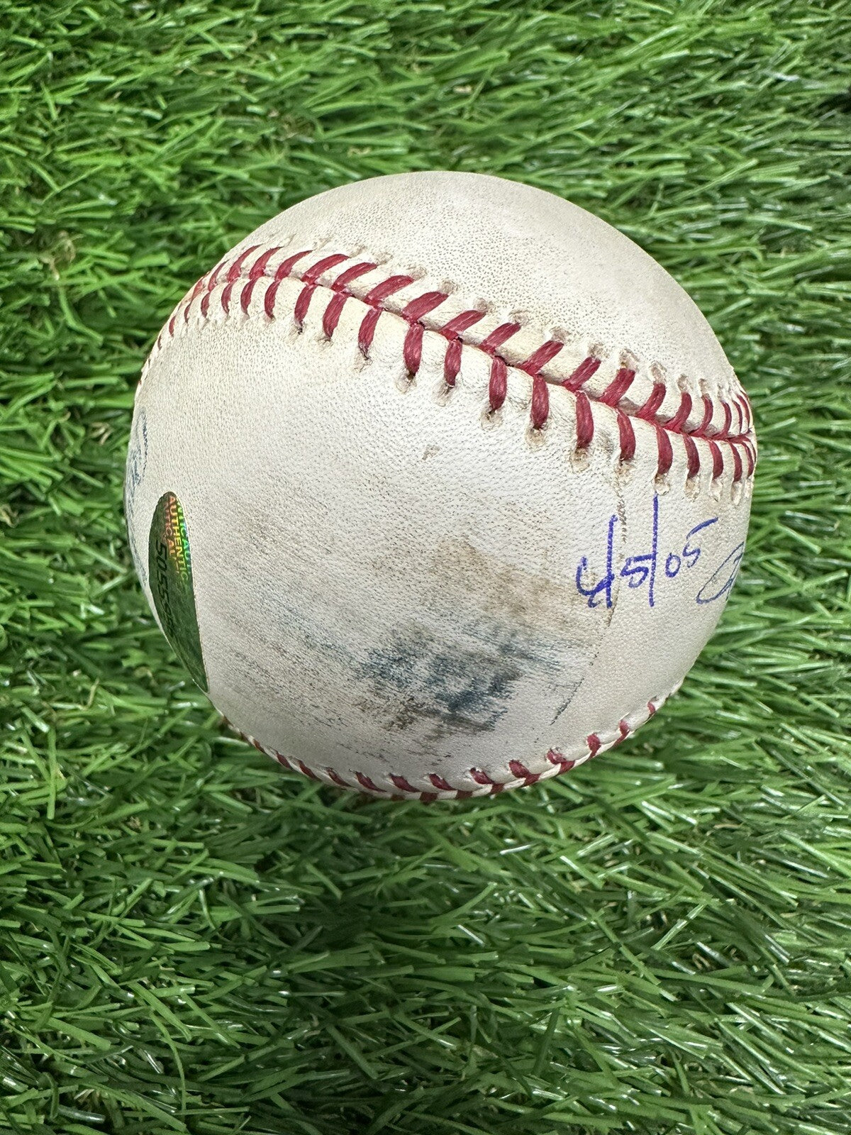 Roger Clemens Astros Game Used Baseball Career Win 332 6/5/05 MLB Auth LOA Auto