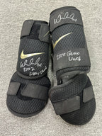 William Contreras Atlanta Braves Game Used Elbow Shin Protector Set Signed LOA