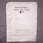 Antonio Senzatela Colorado Rockies Game Used Worn Jersey 2017 Playoffs MLB Auth