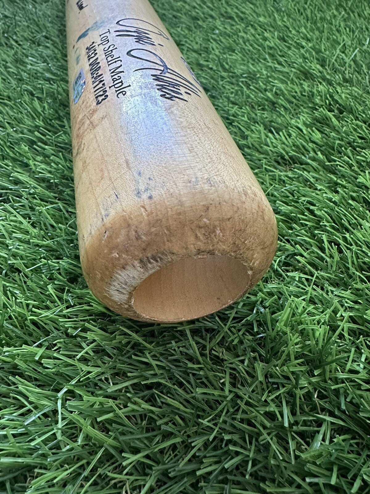 Ozzie Albies Atlanta Braves Game Used Bat Birdman 2023 Career HR 108 MLB Auth