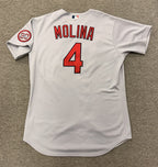 Yadier Molina St. Louis Cardinals Team Issued Jersey 2022 Brock Patch MLB Auth