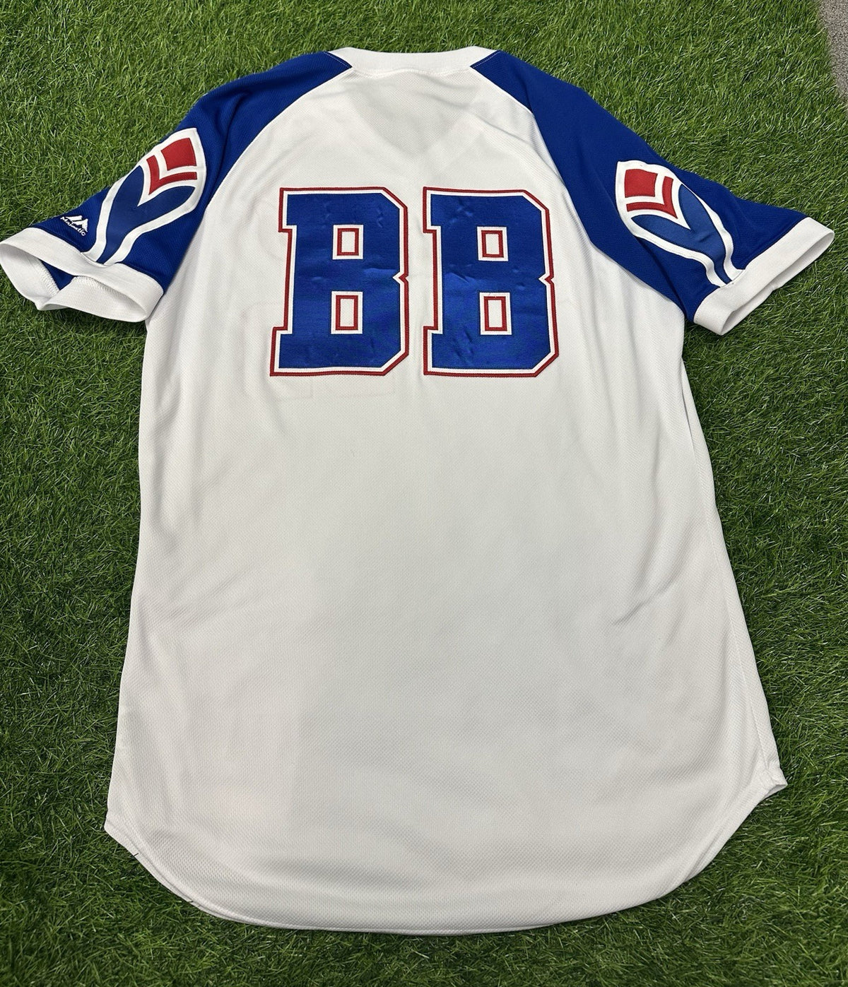 Atlanta Braves 2019 Game Used Bat Boy Jersey Size 46 1970’s TBTC Style