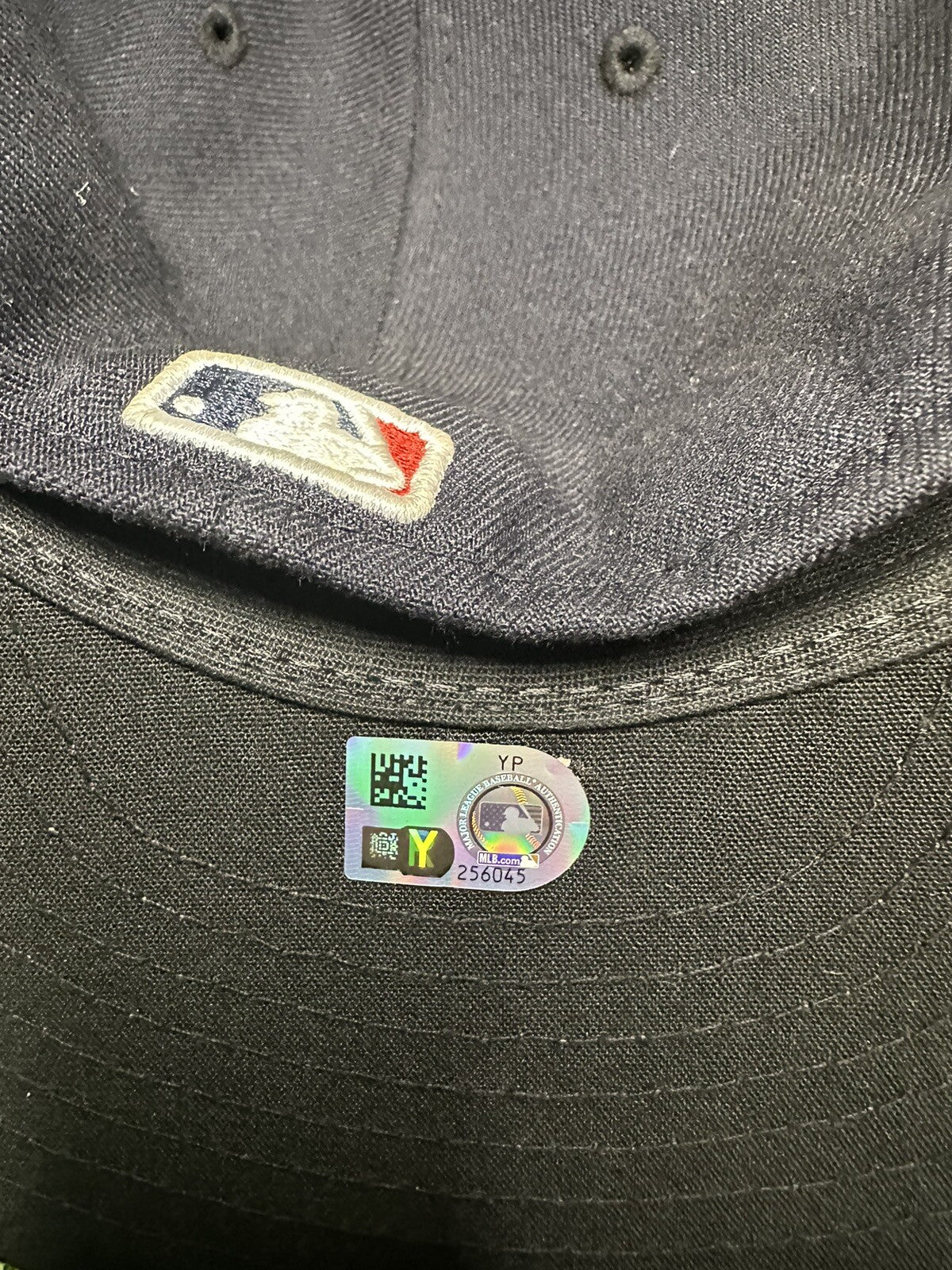 Shane Bieber Cleveland Guardians Game Used Hat 2023 5th Win MLB Auth LOA