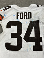 Jerome Ford Cleveland Browns Game Used Worn Jersey Brown Patch LOA