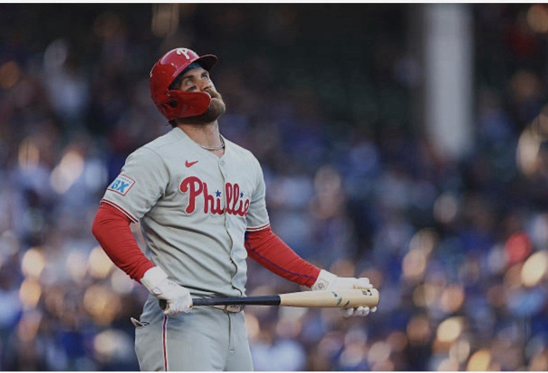 Bryce Harper Phillies Game Used Bat 2025 Matched Signed LOA Uncracked Marucci