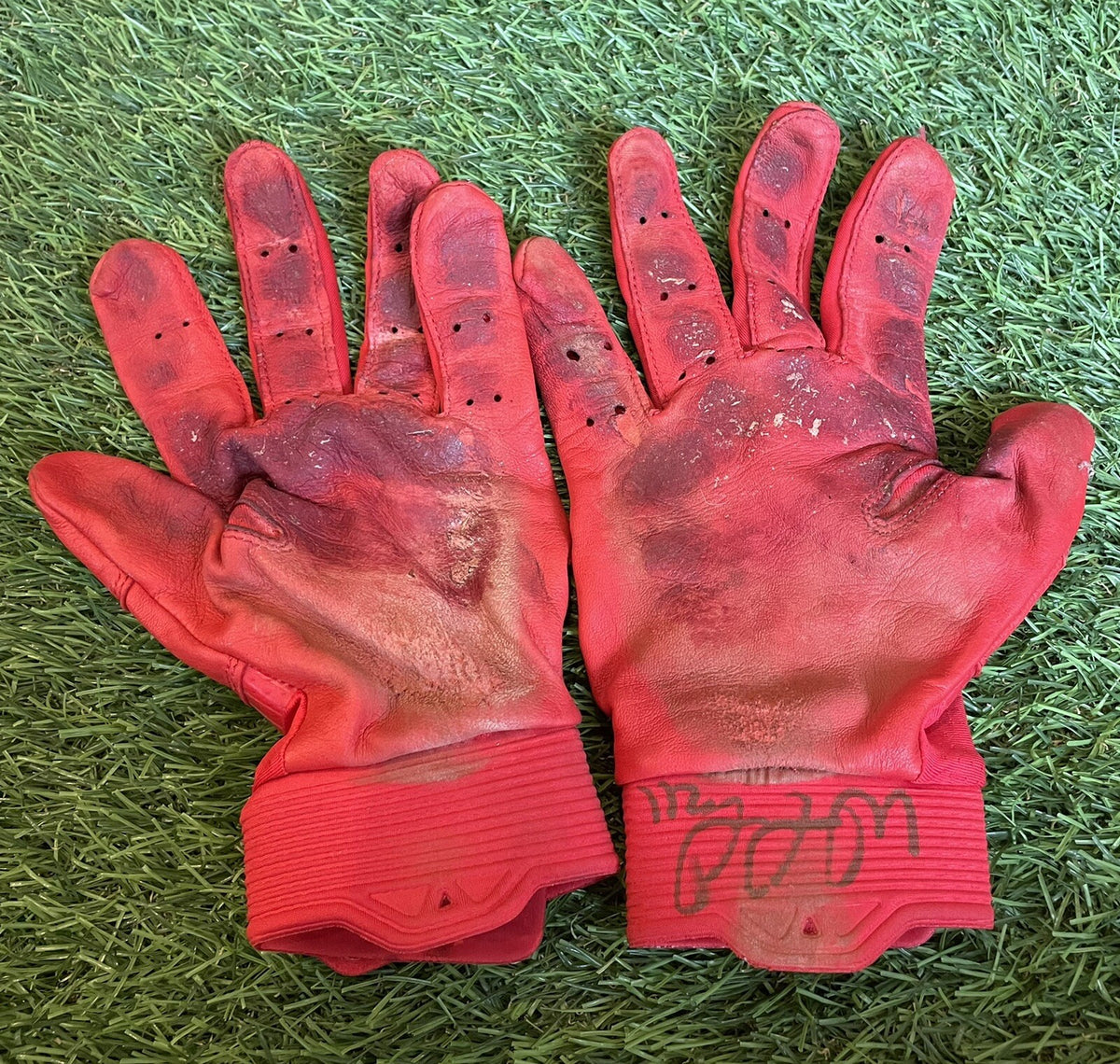 William Contreras Atlanta Braves Game Used Batting Gloves 2021 Signed LOA