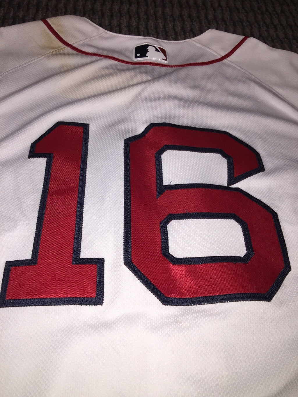 Andrew Benintendi Boston Red Sox Game Used Worn Jersey MLB Auth 2018 WS Season