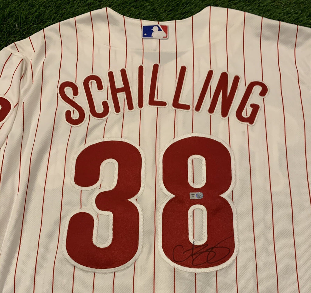 Curt Schilling Philadelphia Phillies Game Model Jersey Signed MLB Authenticated