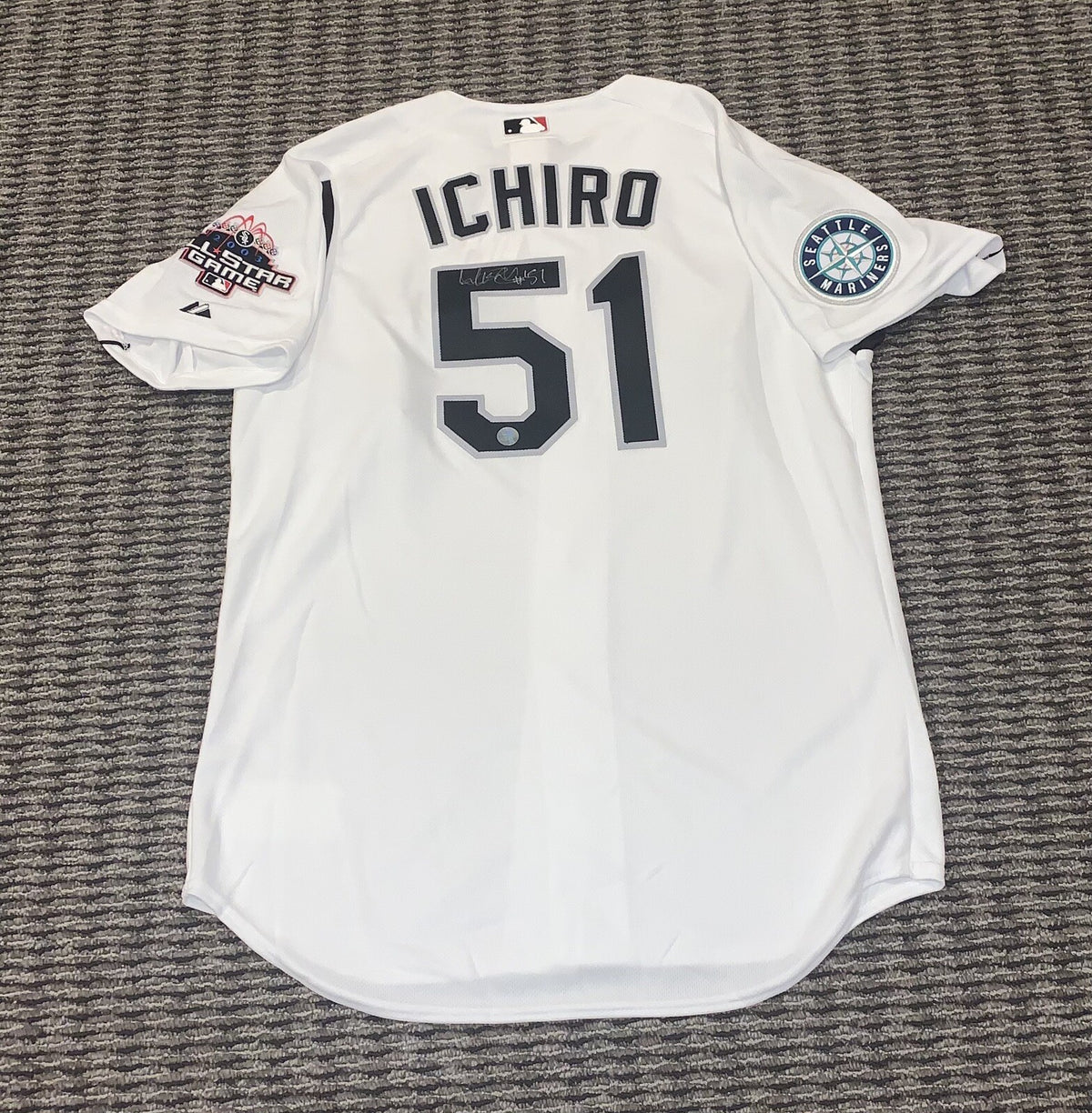 Ichiro Suzuki Seattle Mariners Signed All Star Game Jersey 2003 - Ichiro Auth